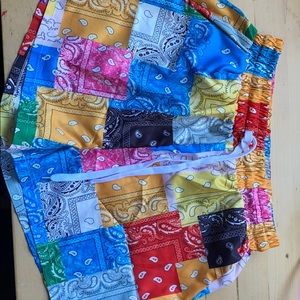 Multicolor Bandana Shorts